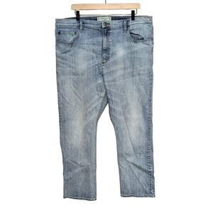 Wrangler Jeans Mens 40x30 Blue Straight Fit Flex Light Wash Cowboy Western Denim